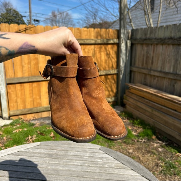 Born Børn Morocco Bootie, Leather Suede, Brown Zip Boot, Size‎ 7 - Picture 8 of 12